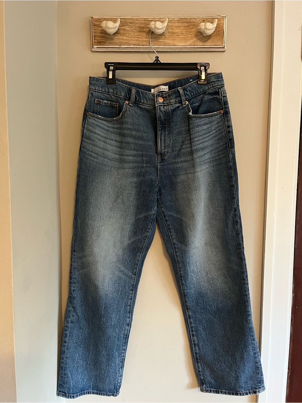 LOFT Woman’s Faded Blue Straight Jeans